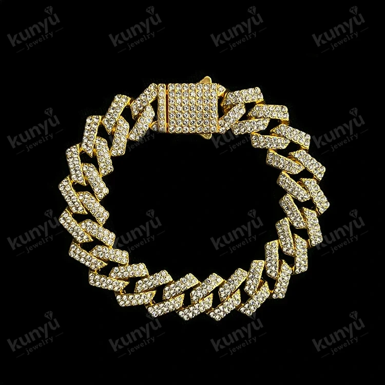 Bracciale Hip Hop a maglie cubane