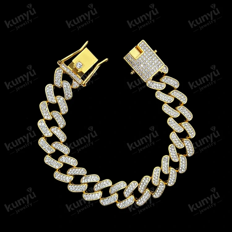 Bracciale a maglie a catena Hip Hop