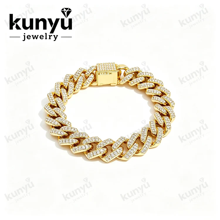Bracciale a maglie a catena Hip Hop