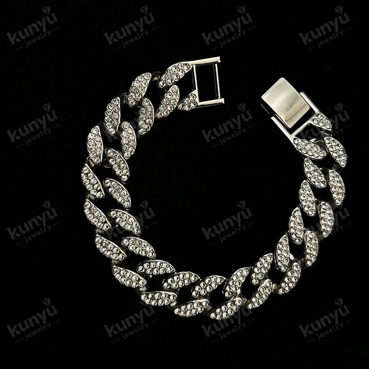 Bracciale a maglie a catena Hip Hop